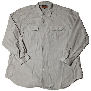 OMAGGIO BY ROBERT TALBOTT Men XL (44) Grayish Cotton Rayon Shirt MADE IN ITALY